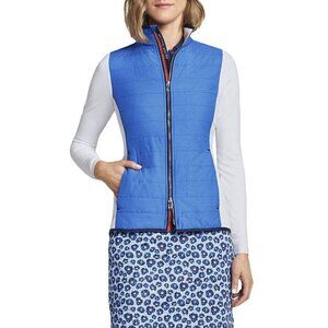 Peter Millar Womens Madeline Quilted Hybrid Golf Jacket Double-Zip Activewear